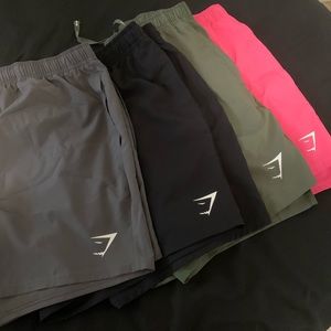 Gymshark 5” men’s large short  used once each